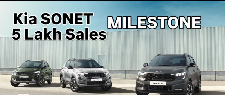 Kia Sonet Achieves 5 Lakh Sales Milestone In India