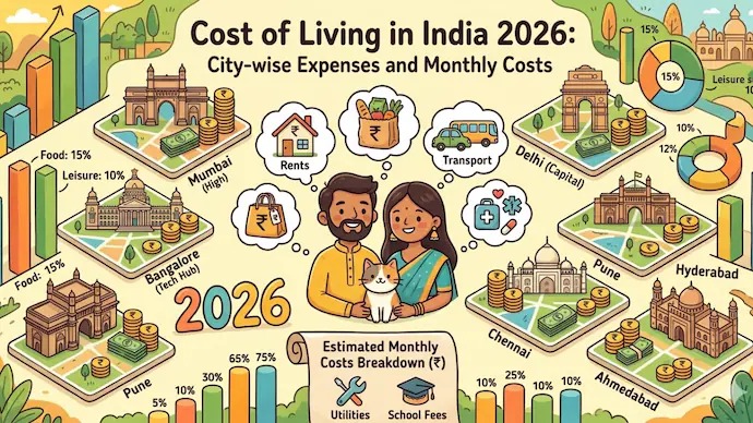 India’s 2026 cost of living reveals sharp city-wise divides