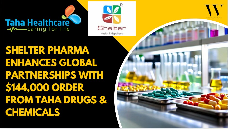 Shelter Pharma Secures $144,000 International Order From Taha Drugs & Chemicals Co. Ltd