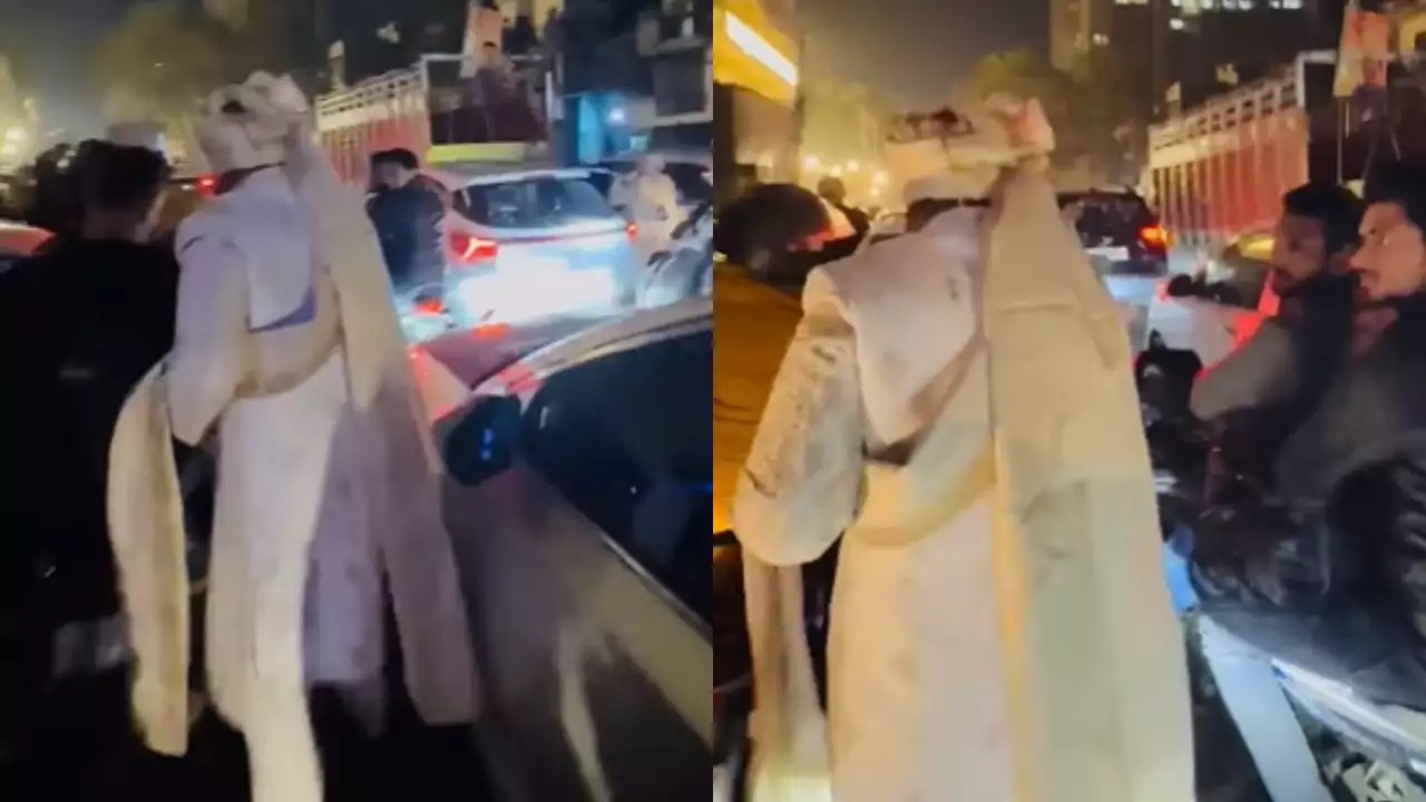 Hilarious Viral Video: Groom Left Behind by His Own Baraat Sparks Laughter Online