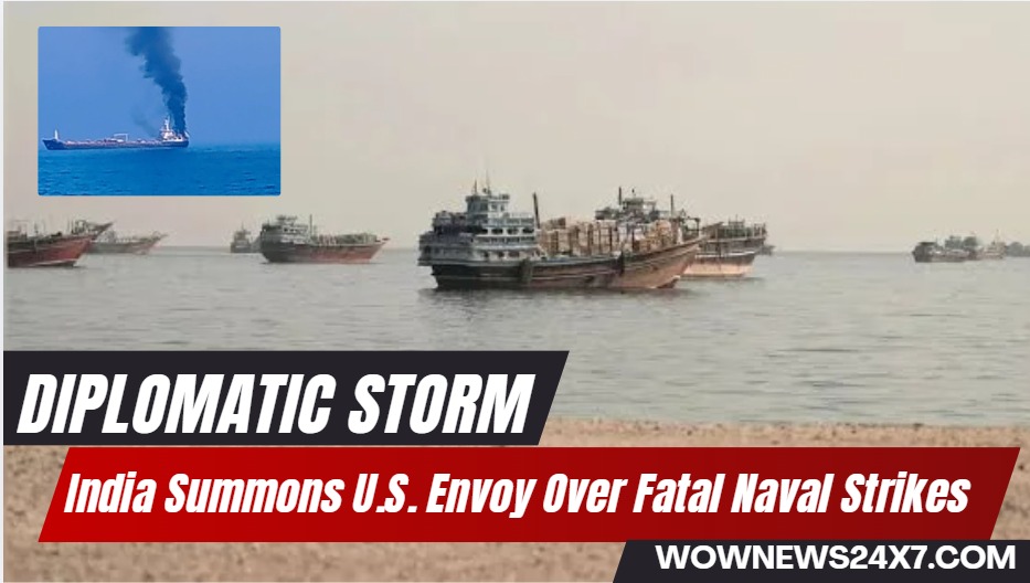India Lodges Strong Protest Over U.S. Naval Strikes on Merchant Ships