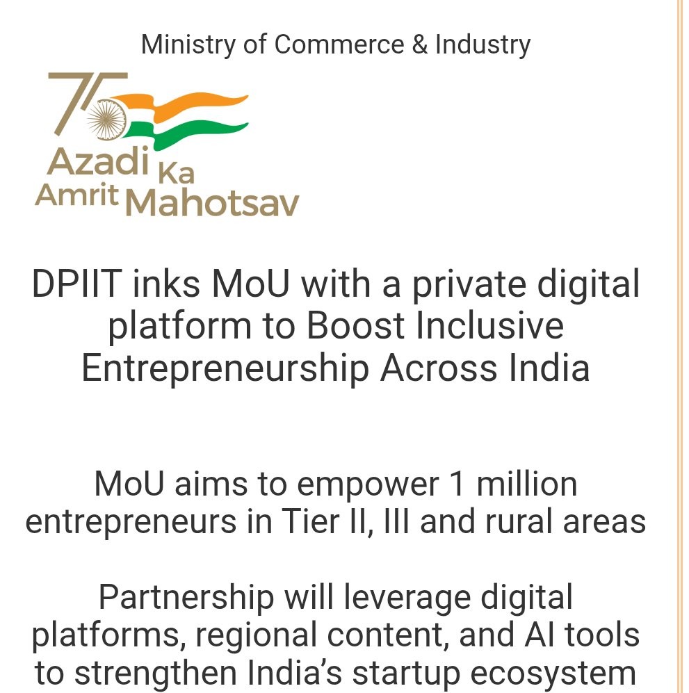 Bharat’s Startup Pulse Gets a Boost: DPIIT and YourStory Join Forces to Empower 1 Million Entrepreneurs