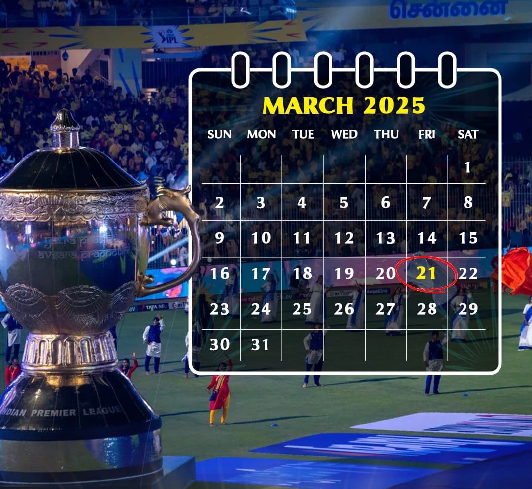 Mark Your Calendars! IPL 2025 to Begin on March 14, BCCI Confirms Dates