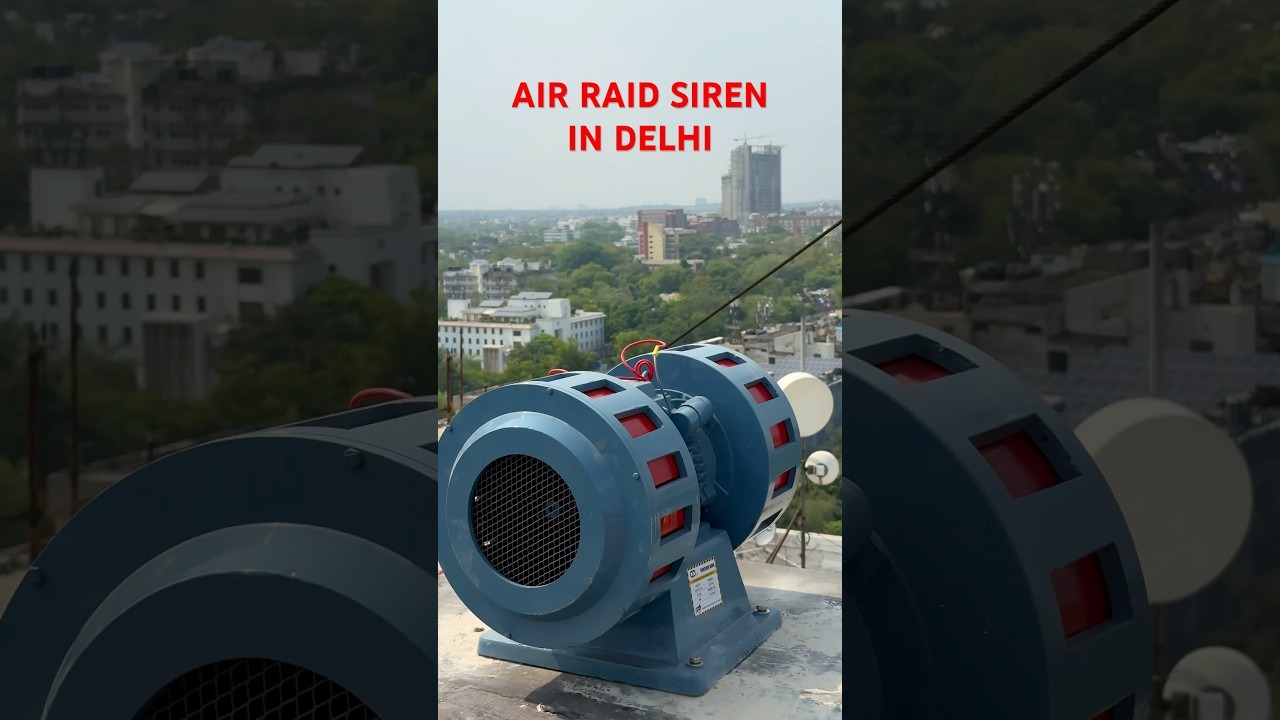 Delhi Sounds the Alarm: Air Raid Siren Tested at ITO, 50 More to Secure City