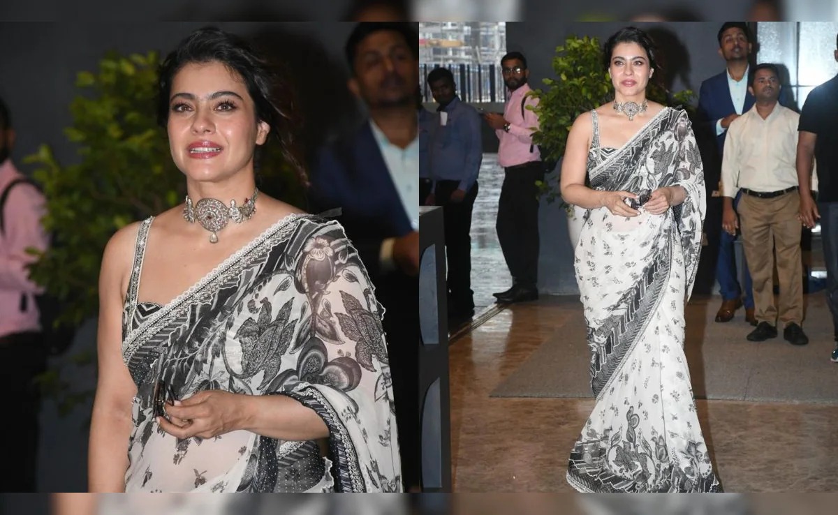 Black, White, and Unforgettable—Kajol’s Sarees Are the Real Scene-Stealers