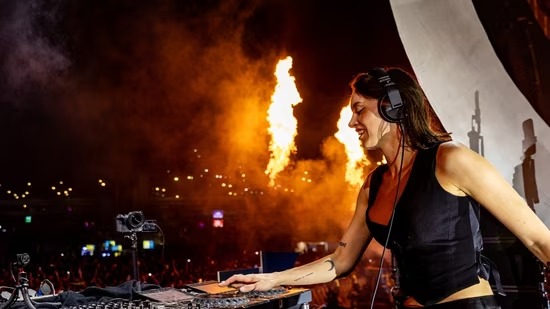 Sara Landry Makes Electrifying India Debut At Sunburn Festival