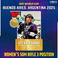 Bullseye! Sift Kaur Samra Wins India's First Gold at ISSF World Cup