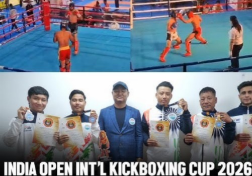 5th India Open International Kickboxing Cup Medalists Meet Jacob Zhimomi In Dimapur
