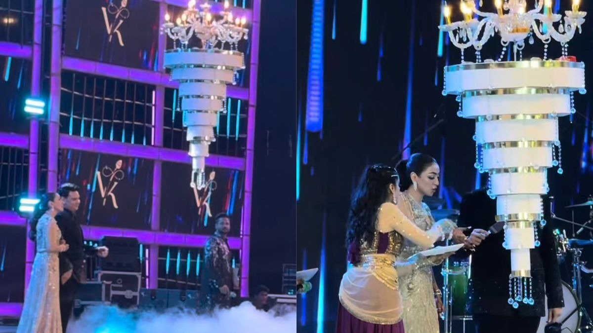 Nagpur’s Viral Haldiram Wedding Stuns With 8-Tier Upside-Down Chandelier Cake