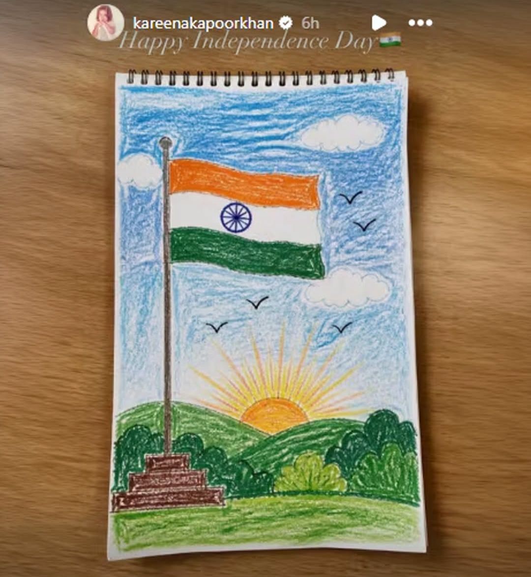 Stroke of Freedom: Kareena Kapoor Unveils Taimur’s Independence Day Artwork