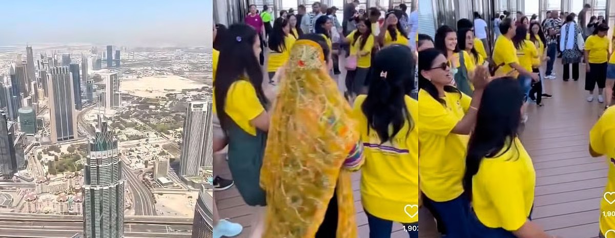 Garba in the Clouds: Desi Steps Stir the Skyline at Burj Khalifa
