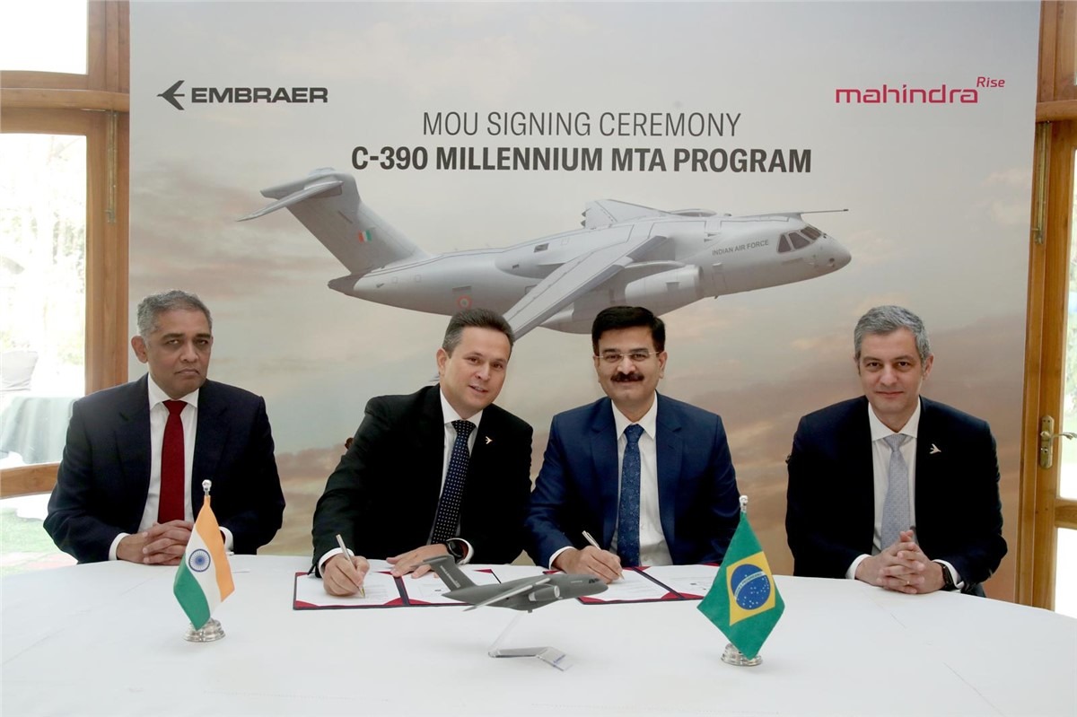 Mahindra & Mahindra Joins Hands with Embraer to Propel C-390 Millennium into India’s Defense Future