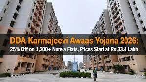 DDA Karmajeevi Awaas Yojana 2026: 1,200 Narela Flats Cut by 25%