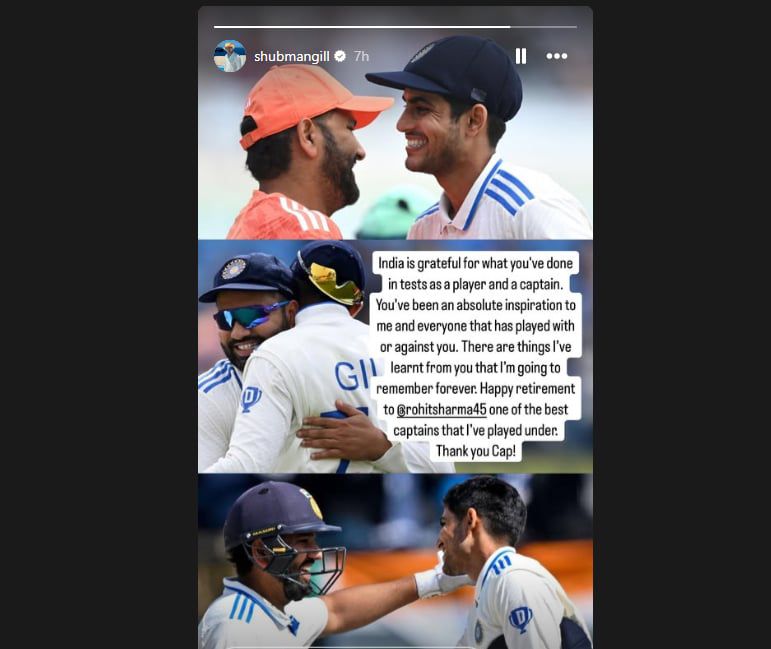 Passing the Bat: Shubman’s Salute to Rohit’s Timeless Test Tenure