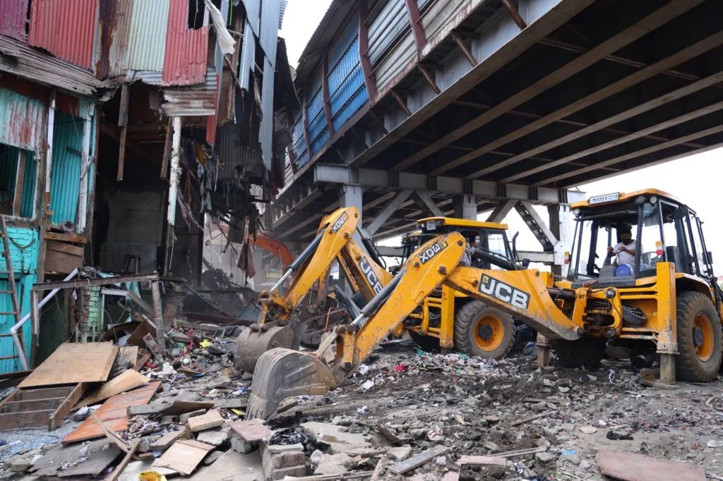 Bulldozers In Bandra: Western Railway Launches Anti-Encroachment Drive Amid Protests