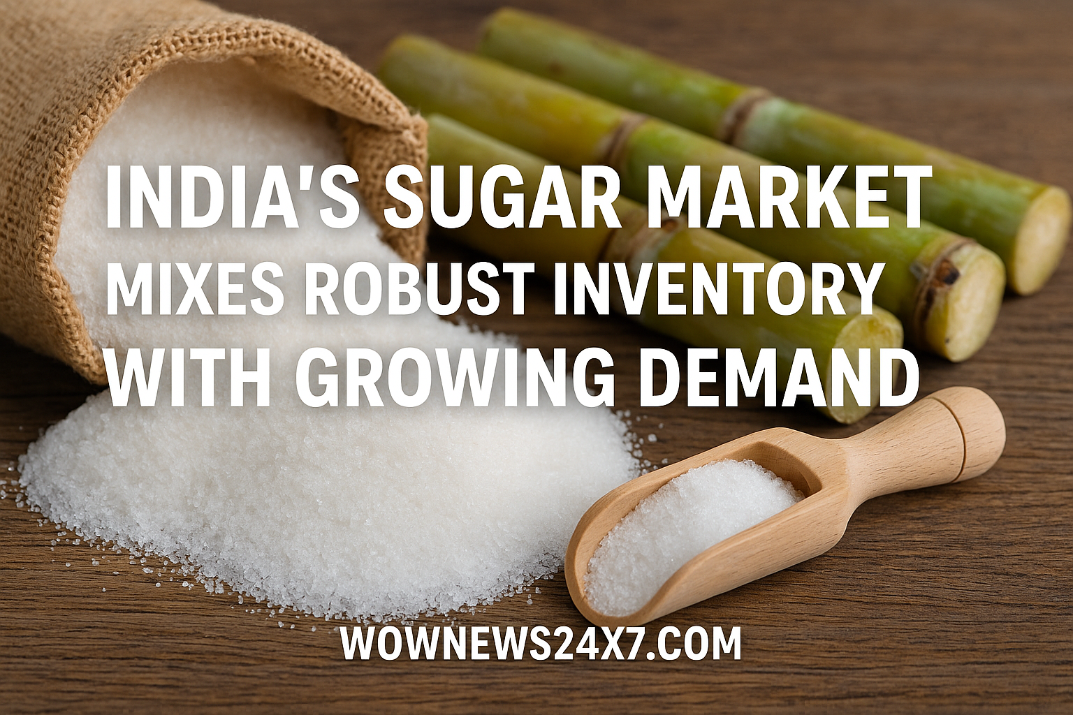 India’s Sugar Season Sweetens with 5 Million Tonnes Carryover Stocks, Consumption Rising to Nearly 29 Million Tonnes, Exports Set to Expand