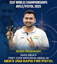 Silver Bullet: Anish Bhanwala Makes History at ISSF World Championships