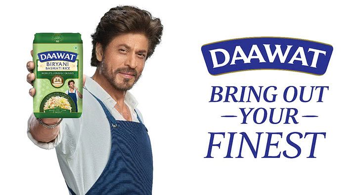 SRK Serves Up a Royal Treat: Shah Rukh Khan Becomes the Face of Daawat Basmati
