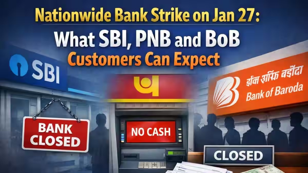 Nationwide Bank Strike Disrupts SBI, PNB, BoB Operations Today