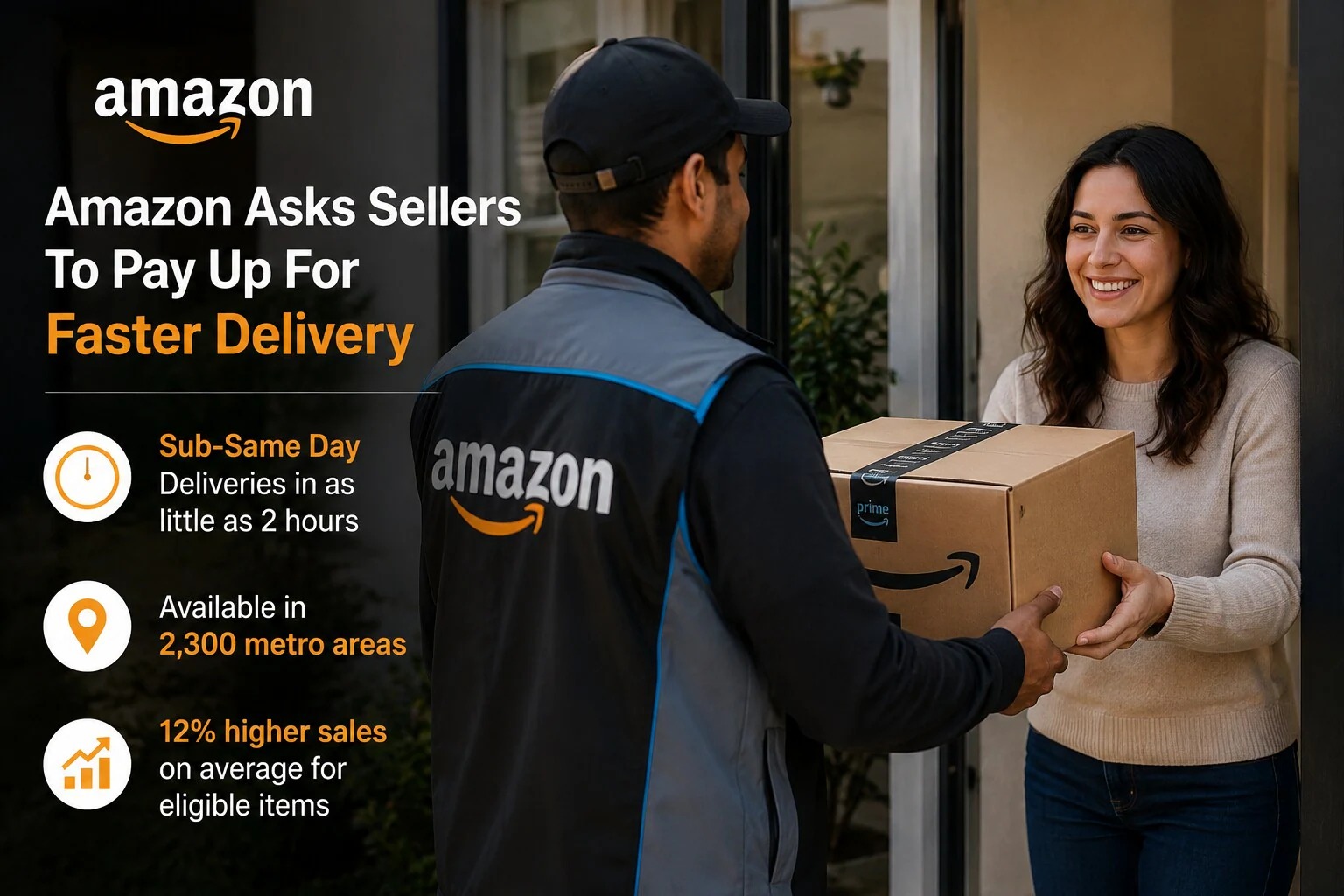 Amazon US Sellers Bid for Faster Sub-Same-Day Delivery