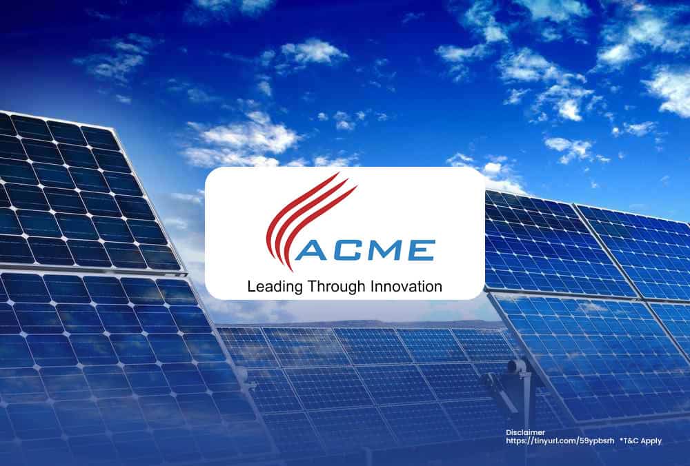 ACME Solar Consolidates Power—Acme Sigma Urja Now Almost Fully Owned