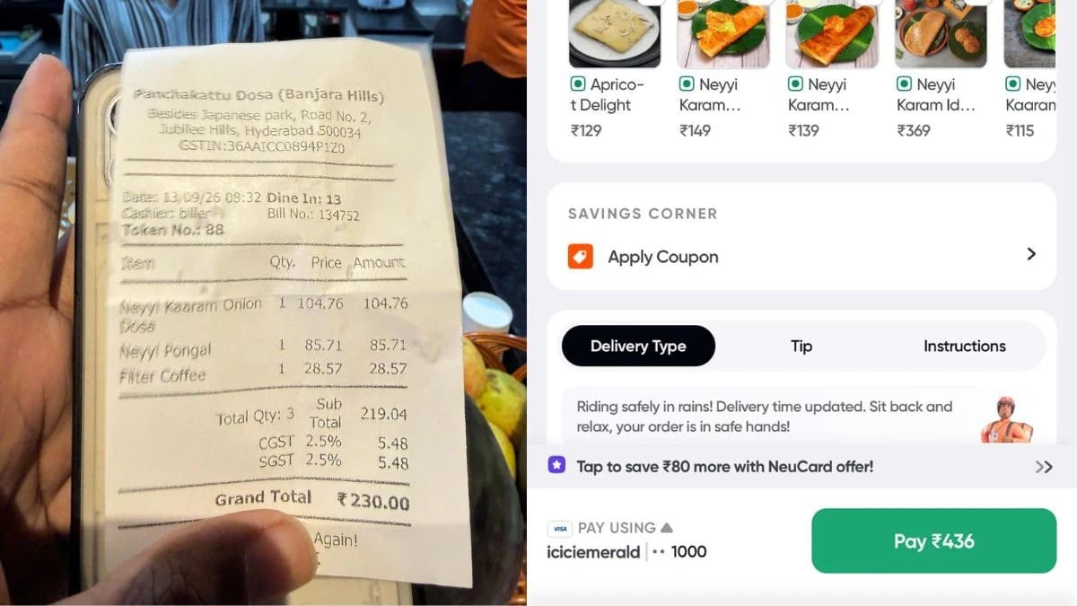 Same Meal, Different Deal: Swiggy Bill Costs ₹206 More