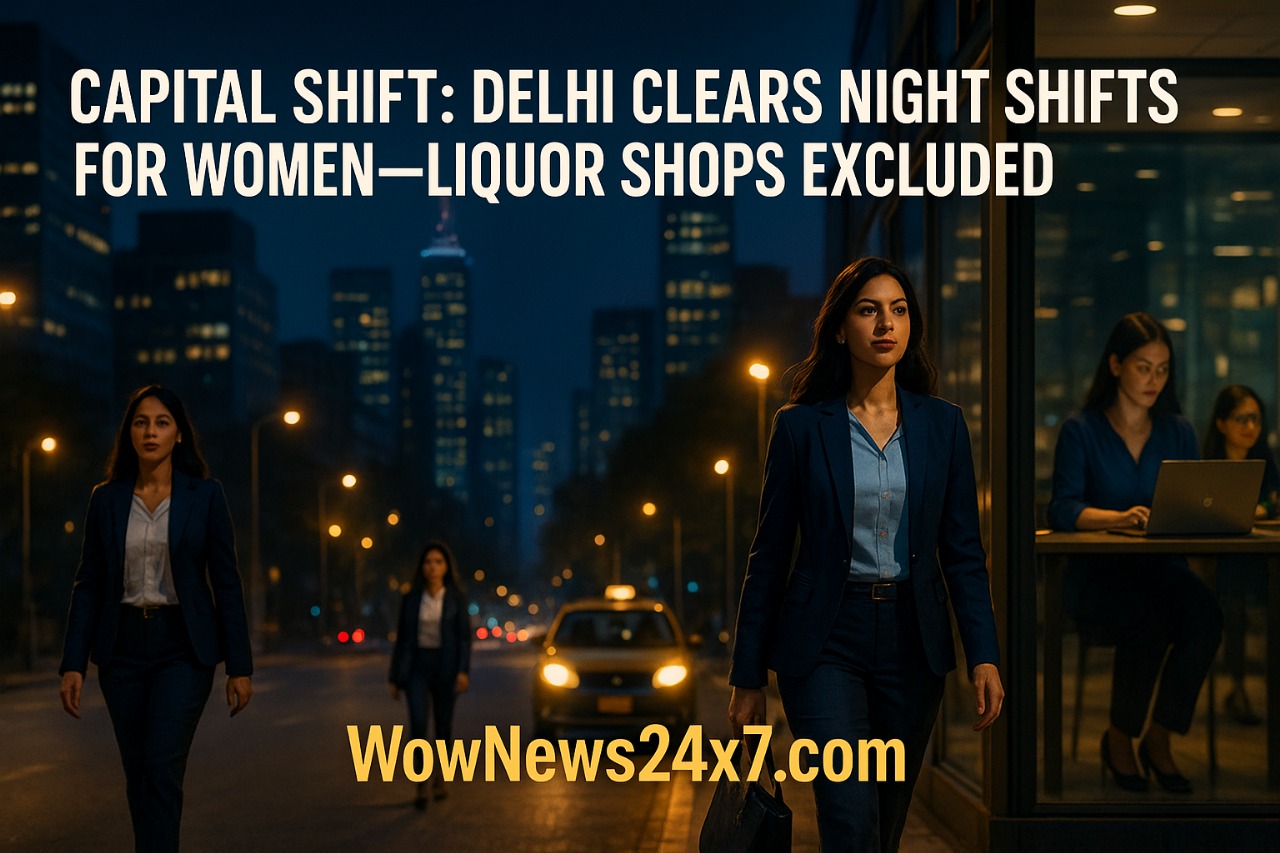 Capital Shift: Delhi Clears Night Shifts for Women—Liquor Shops Excluded