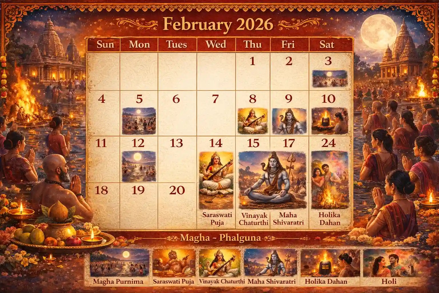 February’s Sacred Calendar: Six Festivals That Unite Faith and Tradition