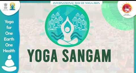 Mass Stretch-terpiece! India Breathes, Bends, and Bonds at Yoga Sanga