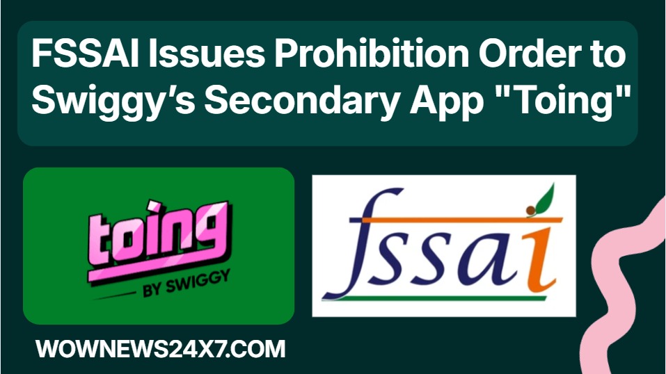Swiggy Receives Prohibition Order for Food Delivery App "Toing"