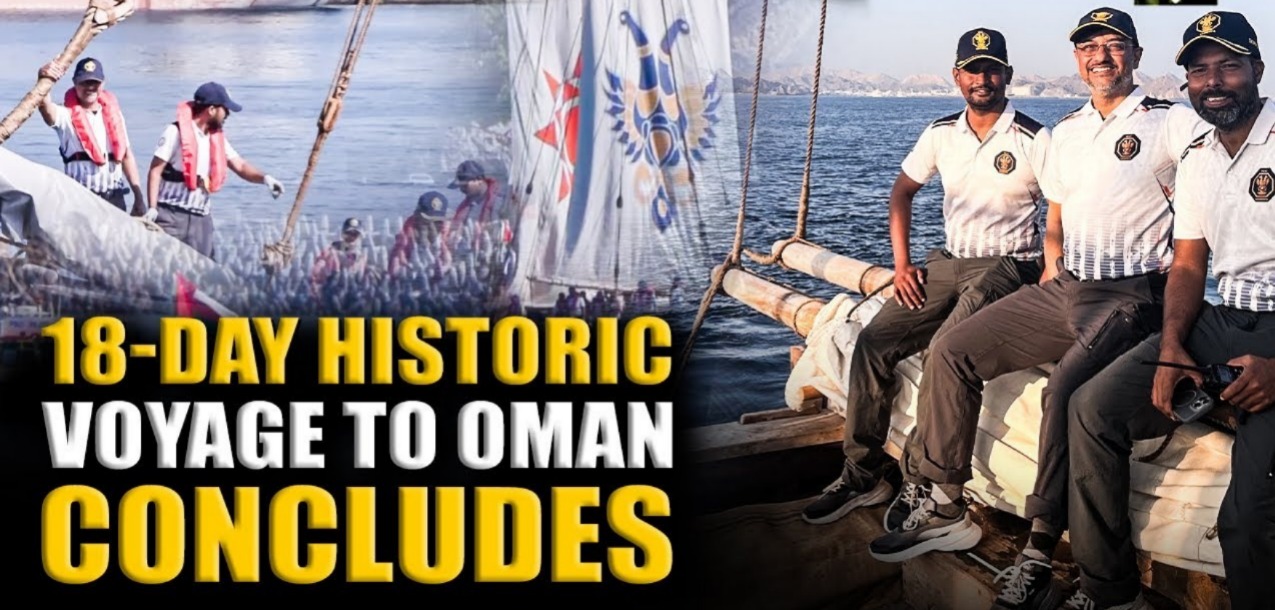 Sailing Into History: INSV Kaundinya Completes 18-Day Voyage To Oman