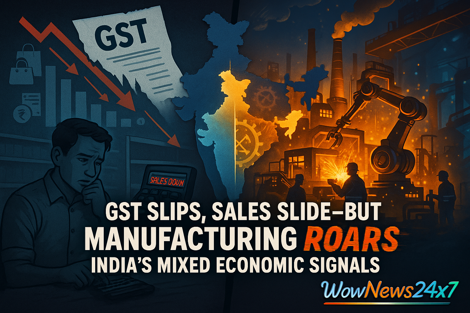 GST Slips, Sales Slide—But Manufacturing Roars: India’s Mixed Economic Signals