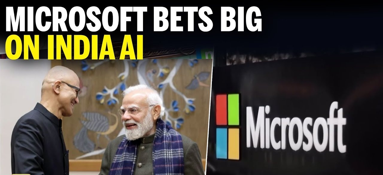 “World Bets on Bharat”: Modi Hails Nadella’s $17.5 Billion AI Wave