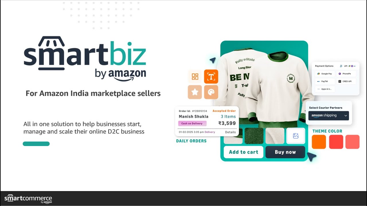 Amazon Pushes Sellers Toward Free Websites with SmartBiz Initiative