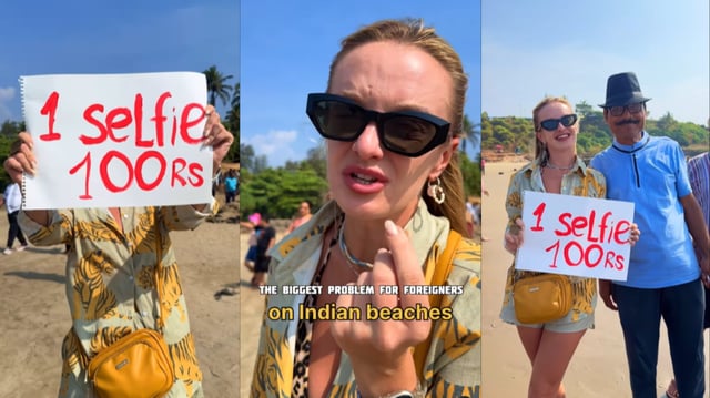 Russian Woman Charges ₹100 Per Selfie to Deter Persistent Photo Requests in India