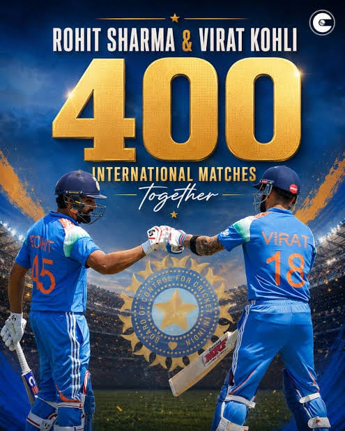 Rohit Sharma and Virat Kohli Feature in 400th Joint Match at Lord's
