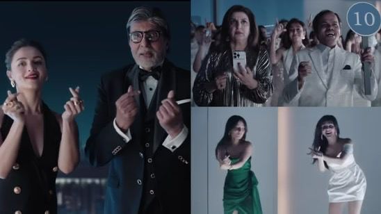 Big B, Big Beats: Amitabh & Alia Groove with Sreeleela in Om Shanti Om-Style Ad