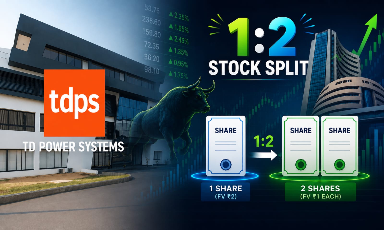 TD Power Systems Sets Ex-Date for 1:2 Stock Split