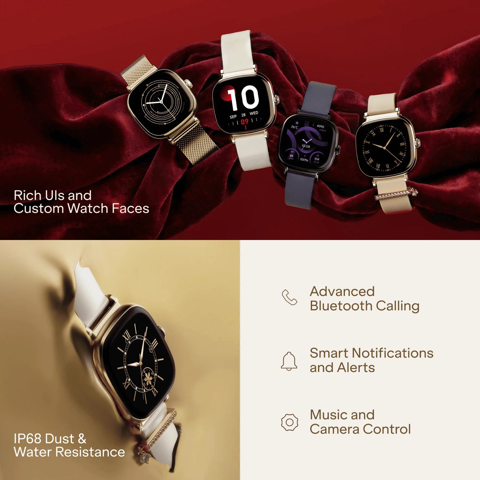 BoAt Chrome Ivory Women’s Smartwatch Debuts In India With Jewellery-Inspired Design