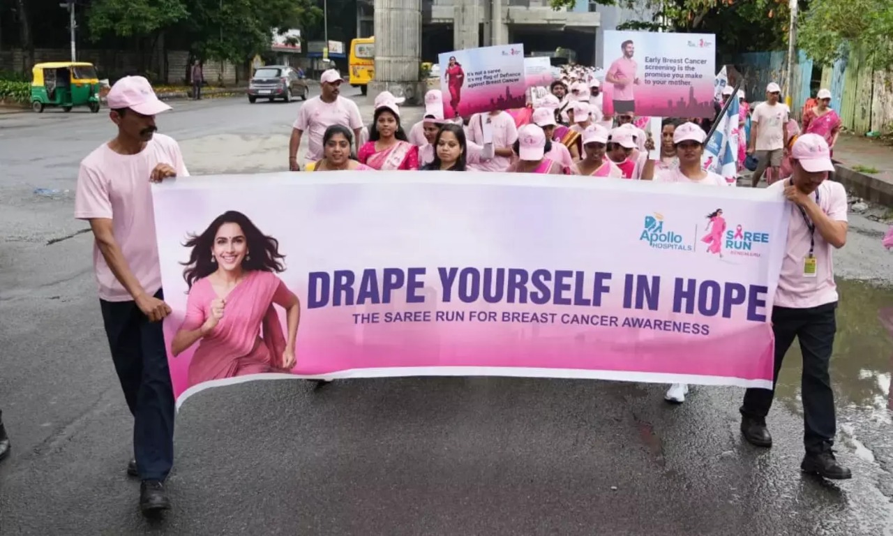 Miles of Resilience: How Apollo Bengaluru’s Saree Run Became a Beacon of Breast Cancer Courage