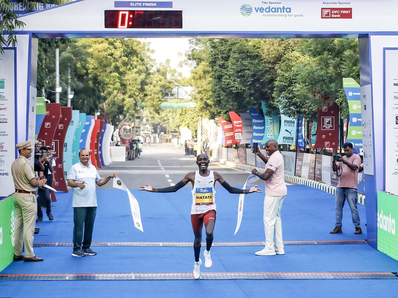 Running Royalty: Matata And Rengeruk Reign In Delhi Half Marathon 2025