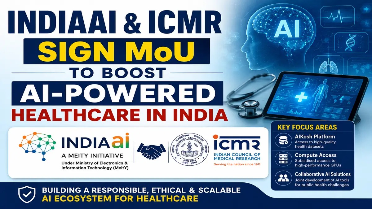 IndiaAI And ICMR Sign MoU To Advance Responsible AI In Healthcare
