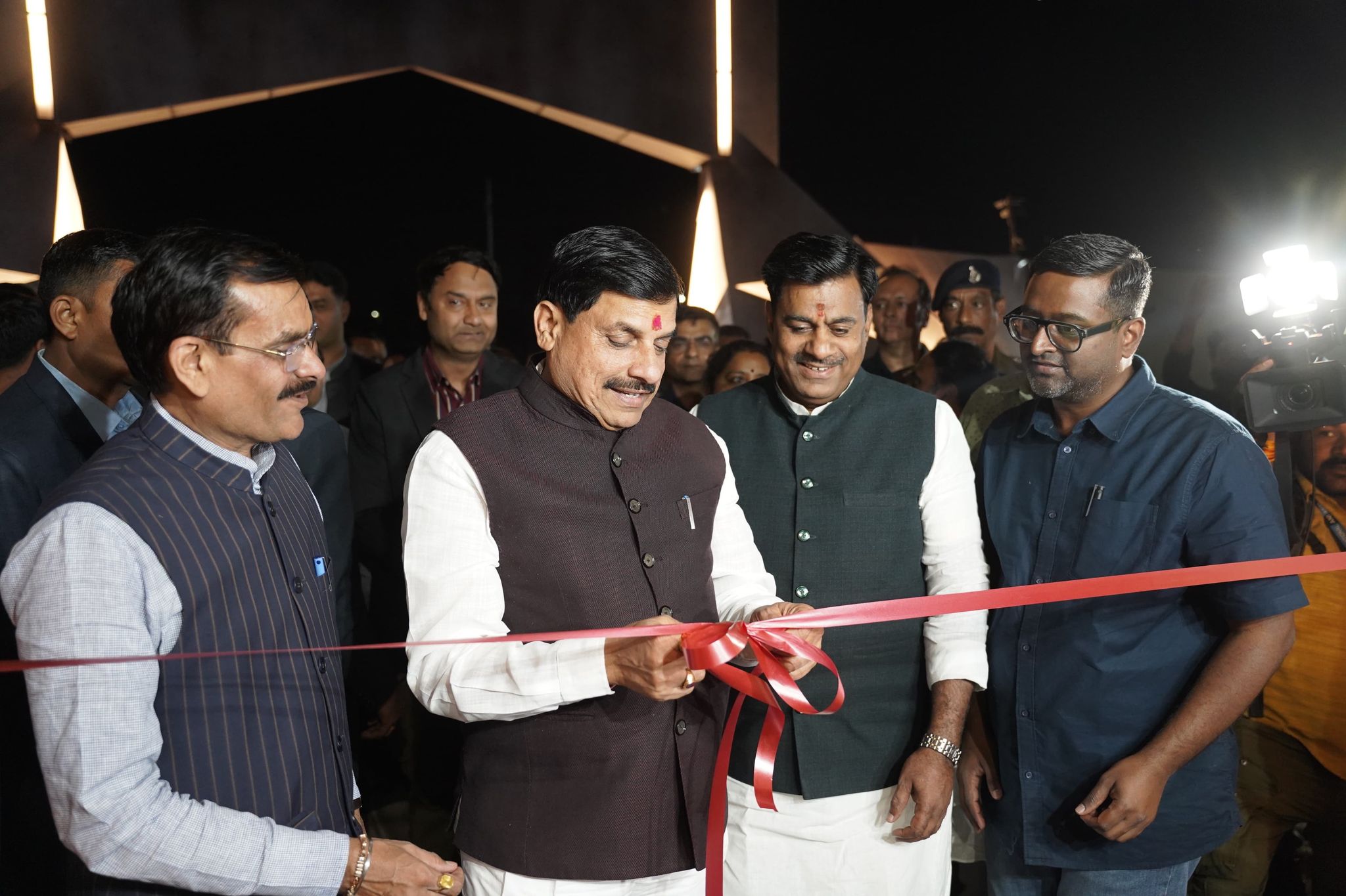 MP CM Mohan Yadav Inaugurates Tent City for GIS 2025 in Bhopal