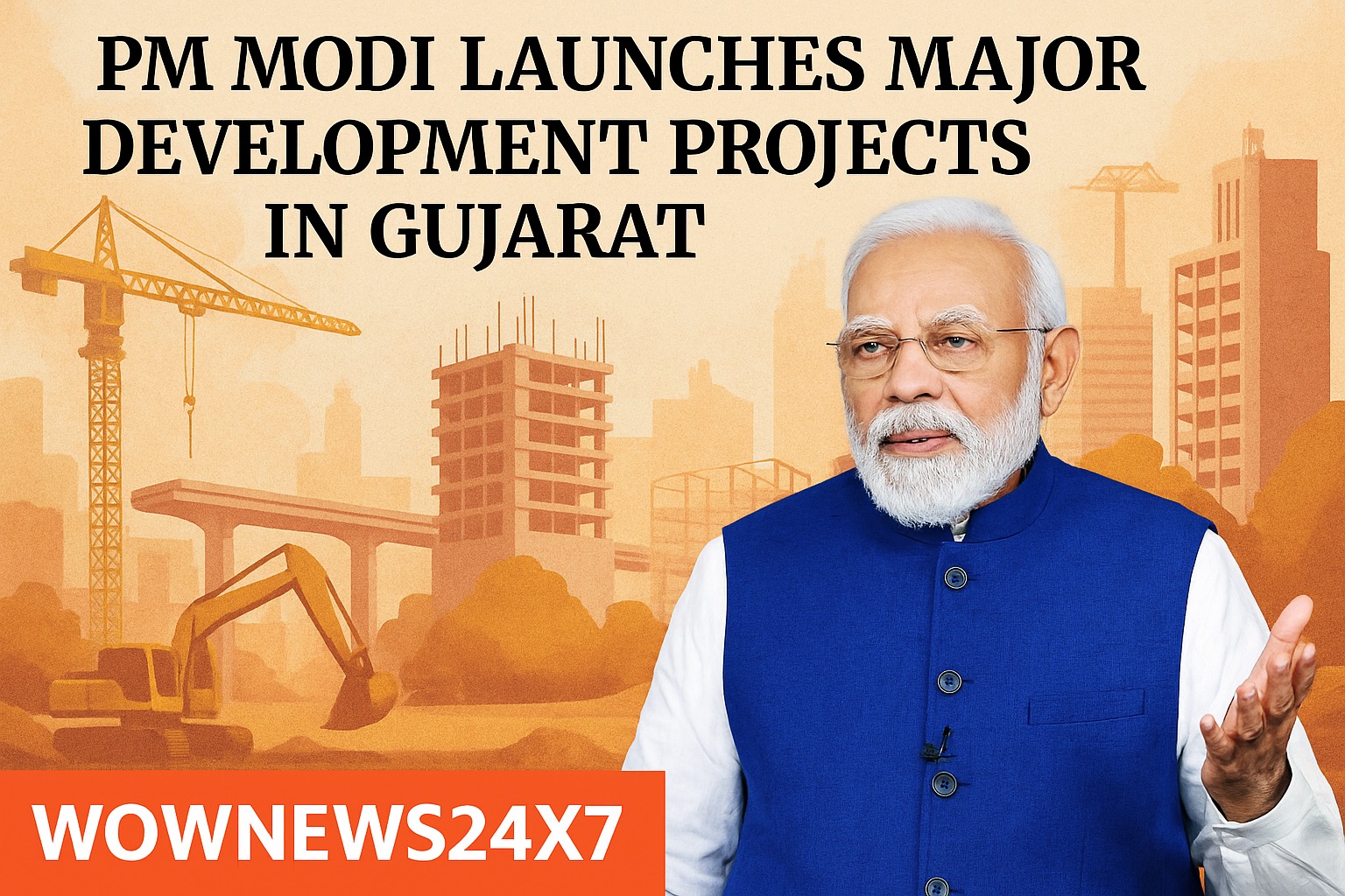 Gujarat Gets a Golden Touch: Modi Unveils ₹77,000 Crore Mega Makeover