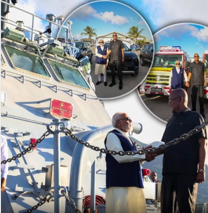 PM Modi Hands Over Made-in-India Patrol Vessel to Seychelles