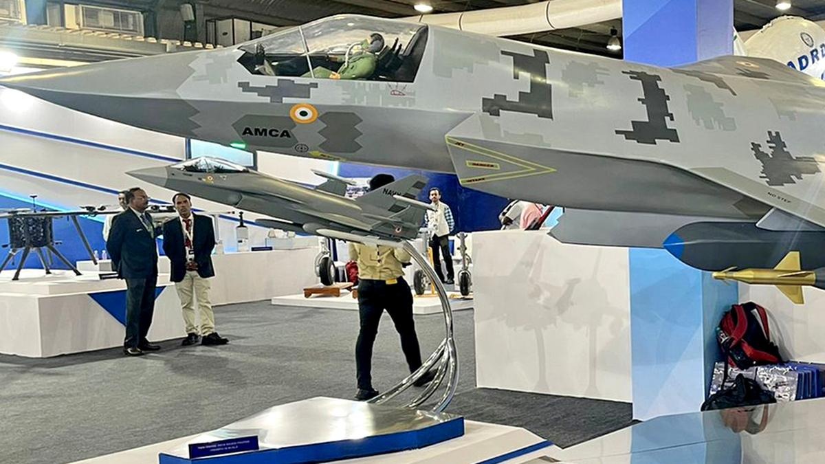 DRDO Unveils Groundbreaking 5th Gen AMCA Model at Aero India 2025