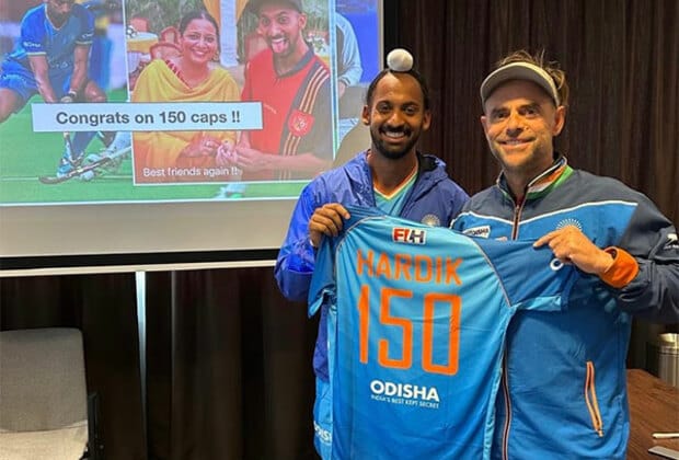 Hardik Singh Hits 150 Caps: Hockey India Celebrates Star Midfielder’s Milestone
