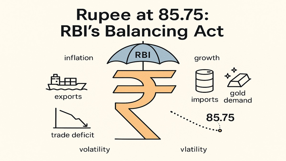 85.75 and Steady—India’s Currency Finds Balance Amid Global Flux