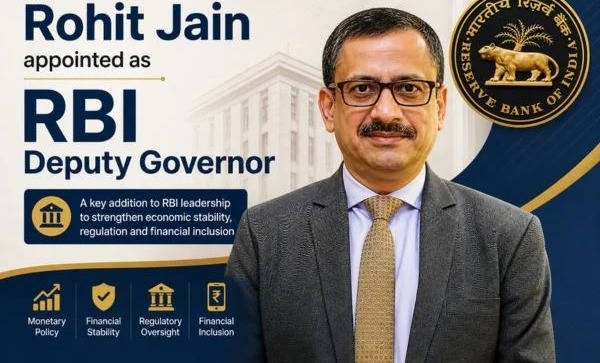 Rohit Jain Appointed As RBI Deputy Governor For Three Years