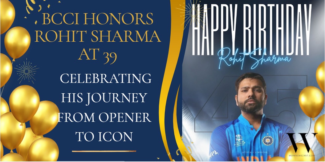 Rohit Sharma Turns 39: Cricketing World Pays Tribute To India’s ICC Trophy-Winning Captain
